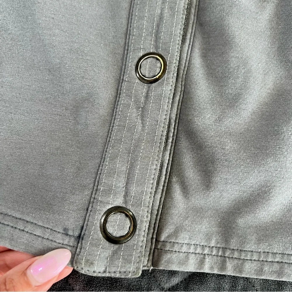 Kuhl Krush Jacket Women Small Snap Button Moto Coat Thumbholes 4234 Hiking B19